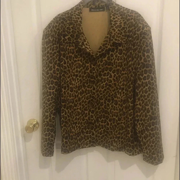 - Briggs New York leopard blazer women’s - Picture 1 of 3